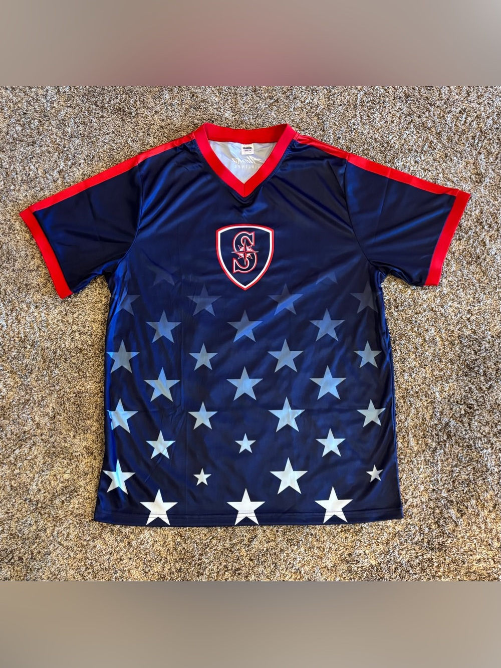 264 Seattle Mariners FIFA Soccer Jersey, Size XL